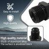 YKISON Upgraded 6AN Power Steering Fittings 5/8-18 and 11/16-18 Inverted
