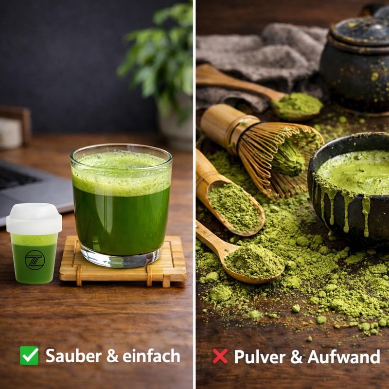 ZURMATRADE Matcha Mini Shaker Cup ToGo - Compact Mini Shaker