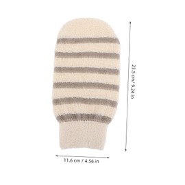 Beavorty 3pcs Exfoliating Gloves Bath Towel Gloves for Shower Skin Scrubbing Mitt Exfoliating