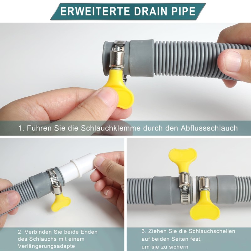 SDLDEER Washing Machine Drain Hose, 7 m Extension, Universal Waste