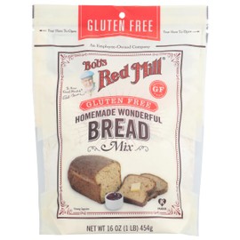 Bob's Red Mill Homemade Wonderful Bread Mix, Gluten Free, 16 Ounces (Pack Of 4)