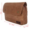 TOURBON Wax Canvas Bike Panniers Bicycle Tool Pouch Handlebar Bag