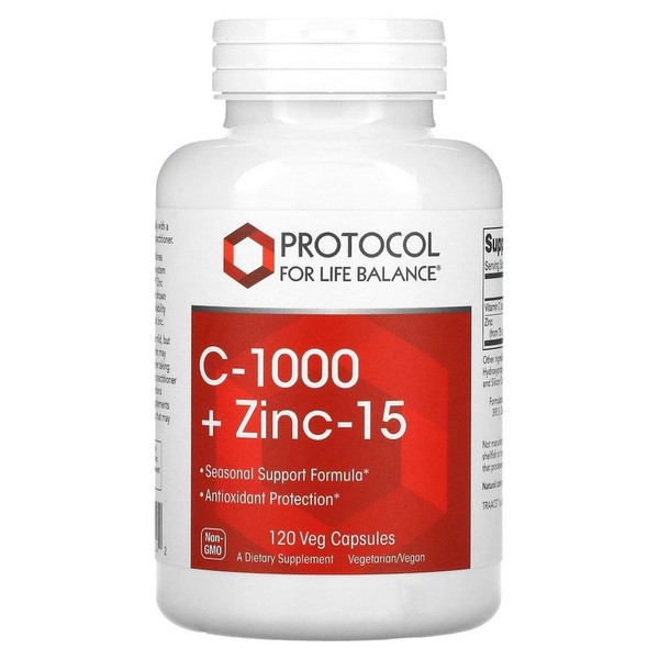C-1000 Plus Zinc-15 Veggie Capsules (120 tablets) / C-1000 플러스 아연-15 베지캡슐 120정