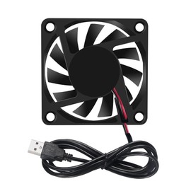 DORHEA 4PCS 6010 Fan 60x60x10mm DC 5V 60mm x 10mm Brushless USB Cooling Fan, Replacement Ball Bearing 60mm Fan for Cooling DIY PC Computer Case Fan - USB