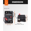 BULVACK 40Amp Circuit Breaker for Boat Trolling Motor Marine ATV