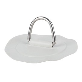 D-Ring Pad/Patch Stainless Steel Inflatable Boat D Rings Patch 6in for PVC Inflatable Boat Raft Dinghy Kayak Canoe Surfboard NO Glue Included Auto Accessary