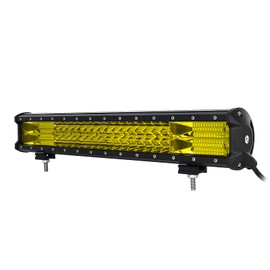 Willpower 20 inch 288W LED Light Bar Amber LED Work Light Spot Flood Beam for Jeep Trucks Tractor 4X4 Boat Off Road Auto Fog Driving Lamp 12V 24V Waterproof IP67