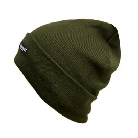 McGuire Gear Thermal Insulated Watch Cap Beanie, 40 Gram Insulation, Water Resistant, Warm Lightweight Winter Hat (Olive Drab)