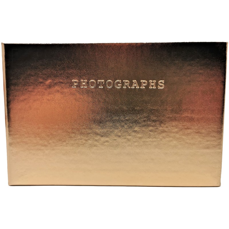 Gold Photo Album - Holds 36 Photos - Size: 6"x4"