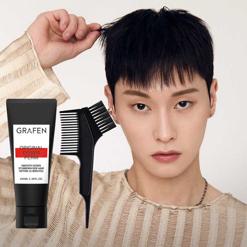 Graphene self-straight/down perm/side hair/fine hair care 100ml, 3 pcs. /