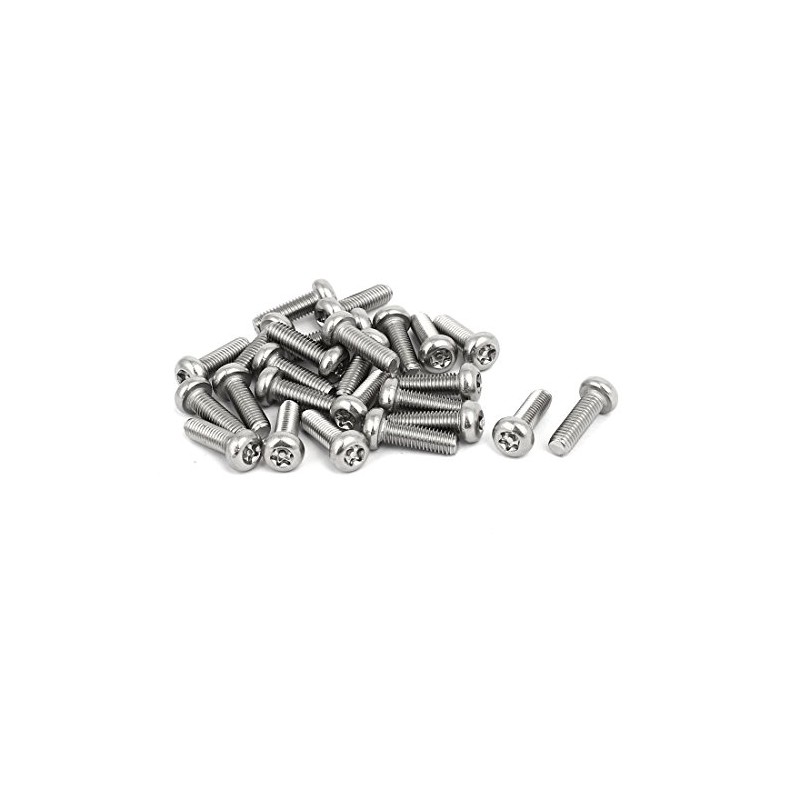 Sourcingmap M5 x 16mm 304 Stainless Steel Torx Security Pan