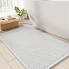 Checkered Bath Mat Non Slip Super Absorbent Quick Dry Bath