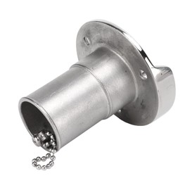 DAUERHAFT Boat Deck Filler, Stainless Steel Keyless Design Boat Gas Filler Mirror Polished for Marine Yachts Caravans RVs Trucks Trailers