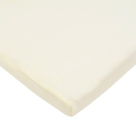 American Baby Company 100% Natural Cotton Supreme Jersey Knit Fitted 18" x 36" Cradle/Bassinet Sheet, Ecru, Soft Breathable, for Boys and Girls