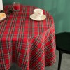 Housekeeping Christmas check tablecloth, year-end home party tablecloth, 2 people,