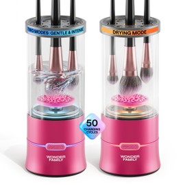 2-in-1 Electric Makeup Brush Cleaner Machine - Clean and Dry Makeup Brushes & Tools & Sponges Automatically - Makeup Brush Dryer & Makeup Brush Washer Combined