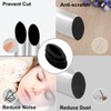 sourcing map Plastic Table Chair Leg Feet Oval Pipe Tube