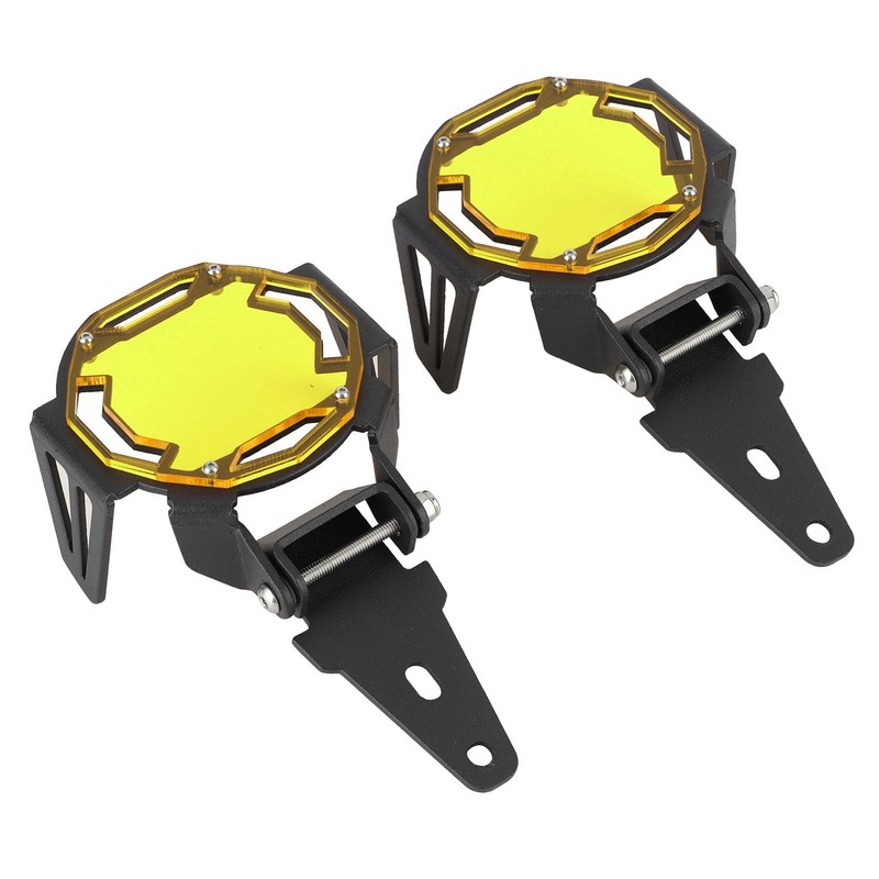 Motocycle Fog Light Guard Protective Cover LED Lamp Protector Fit
