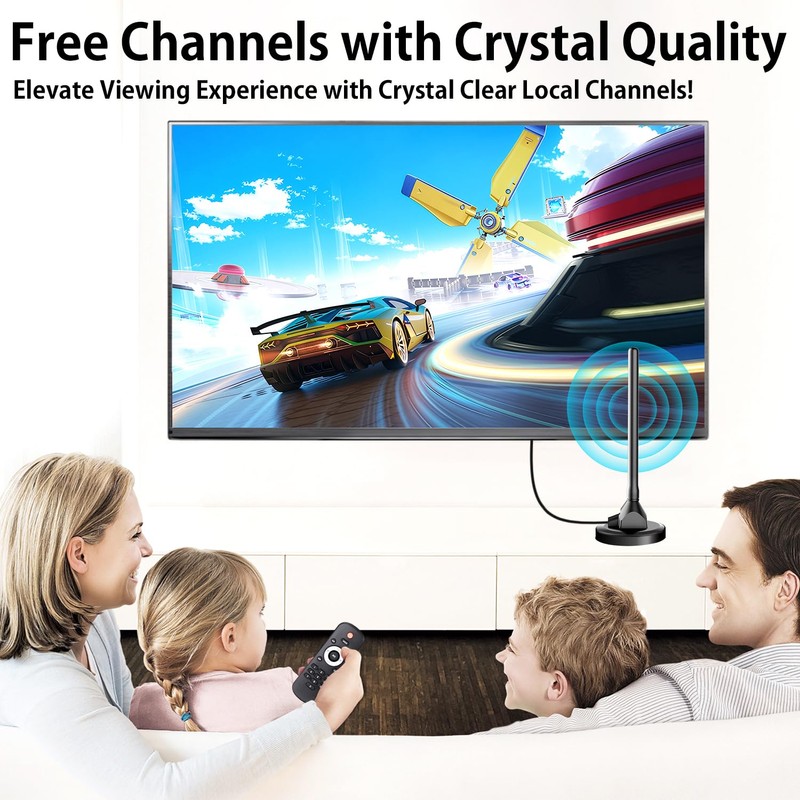 Digital Antenna for Smart TV Indoor, TV Antenna for Local