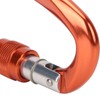Mountaineering D Locking Carabiner Clips Alloy Heavy Duty Carabiner for