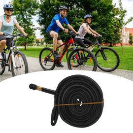 48mm Schrader Valve Inner Tube, 700x23c Inner Tube Shock Absorption 2 Pack Sealing Impact Resistant with 2 Tire Levers for Road Bike for Mountain Bike