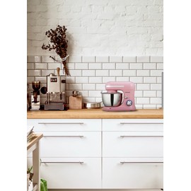 FRIGIDAIRE Culinary Chef ESTM020-PINK 4.5L Retro Stand Mixer (Pink), 4.75 Quart