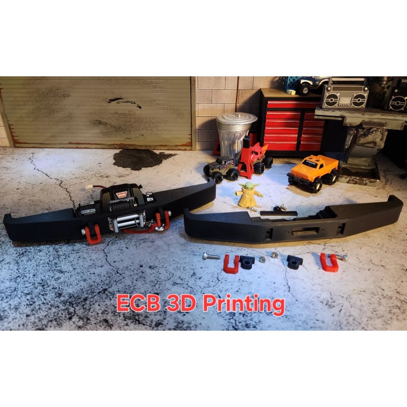 ECB 3D Printing Front Winch Bumper for RC4WD K10 &