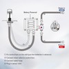 HHOOMMEE Automatic Touchless Bathroom Sink Faucet Sensor Motion Activated Commercial