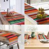Bessy shop Mexican Table Blanket,Washable Outdoor Picnic Table,Hand Woven Cotton
