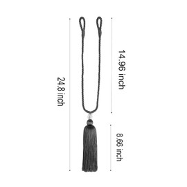 BEL AVENIR Curtain Tiebacks Tassel Long Ties Backs Holdbacks Rope Drapes
