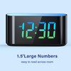HOUSBAY Digital Alarm Clock for Bedroom, 9 Colors Dynamic Night
