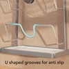 Wall Mounted Pot Lid Rack 304 Stainless Steel Punch Free
