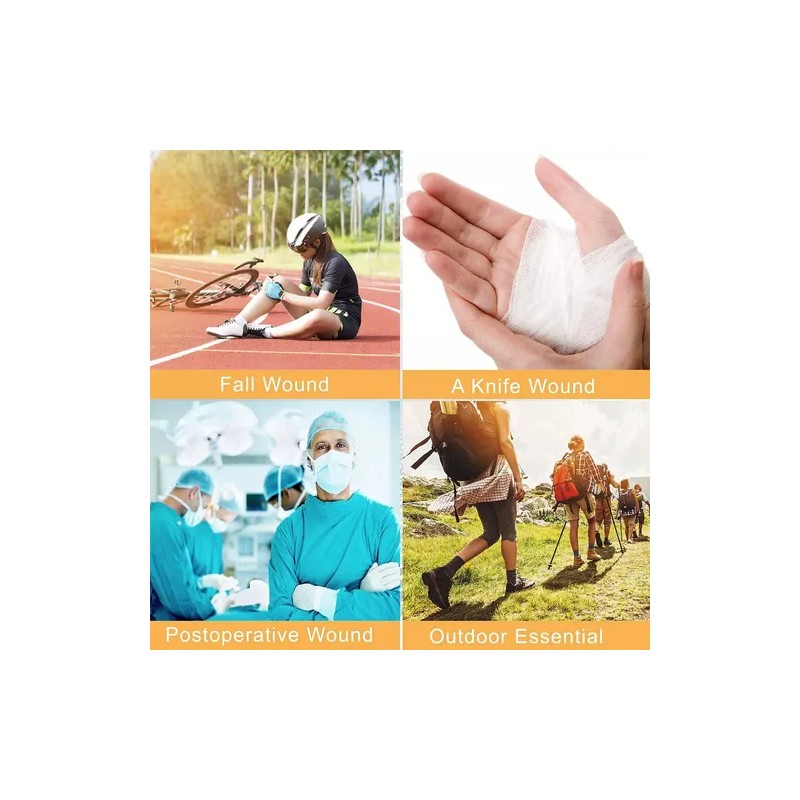 Tiras De Cierre Heridas De Emergencia,vendaje Puntada 4pcs