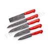 Chef knife, Custom Made Damascus Steel chef knife Set 5-PCs