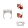 SHINEOFI 100PCS U-Shaped PVC Clamps for Electrician Tube Support Wire