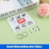 100 Piezas Banda Matriz Dental Contorneadas 2 Anillos Kit