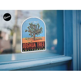 Darknalia | Joshua Tree National Park Vintage Travel Decal Sticker | UV Matte Finish | 2.7 X 4 Inch