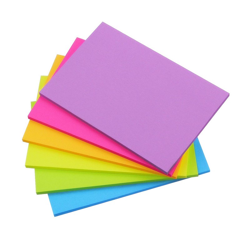 Early Buy Sticky Notes 8x6 in Self-Stick Notes 6 Bright