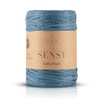 Sensy Premium 438 Yards Raffia Paper, Paper Ribbon (Blue)