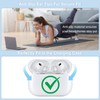 Replacement Ear Tips Compatible with AirPods Pro 3 (3 Pairs,S/M/L,Clear)