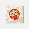 Unbranded Daruma Doll Japan Gift Shocked 4'' X 4'' Square
