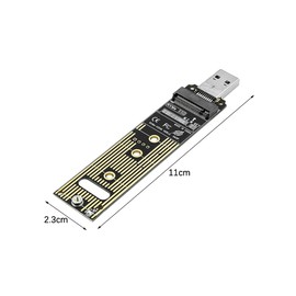 Hsthe Sea 10Gbps NVME/NGFf to USB3.1 Type-A/C 2-in-1 Adapter, Supports M.2 SSD M.2 NVME Protocol, NGFF SATA Protocol