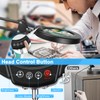 Coyeth 10X Magnifying Glass with Light and Stand, 5 Color