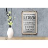 Femer Tin Sign with German Text 12 x 18 cm