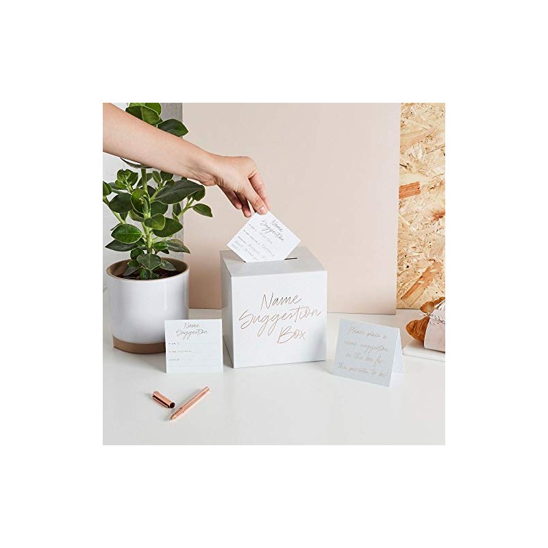 Club Green Baby Shower Name Suggestion Box & 30 Cards