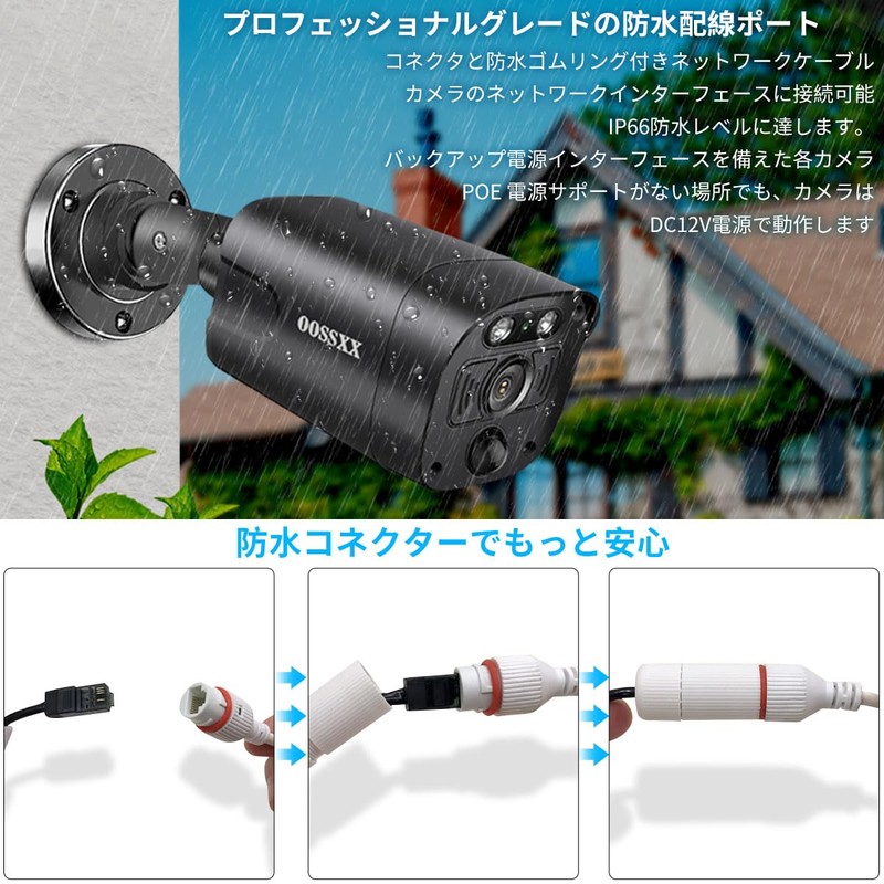 [8 Megapixels, Two-way Calling, 130° Ultra Wide Angle] Security Camera,