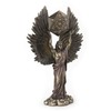 Veronese Design Archangel Metatron Holding Up Sacred Geometry Cube Statue