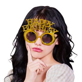 Clearstone Hapiba Cosplay Birthday Sunglasses Unisex Gold