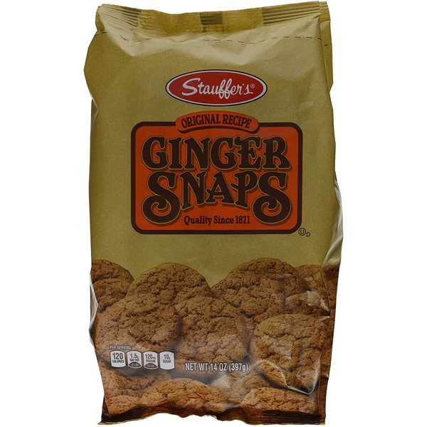 Stauffers Cookie Ginger Snap, Original, 14 Ounce (Pack of 3)