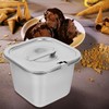 DEARMAMY Ice Cream Storage Box Metal Container with Lid Ice